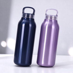 <span class=keywords><strong>Bouteille</strong></span> d'eau en acier inoxydable à prix <span class=keywords><strong>de</strong></span> gros avec poignée, gourde isotherme à double paroi anti-fuite pour le camping en plein air - Product Image 5