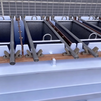 Machine de récupération d'étain par électrolyse contrôlée par PLC, écologique, pour le raffinage de l'étain de haute pureté à partir des eaux usées de circuits imprimés, sans cyanure