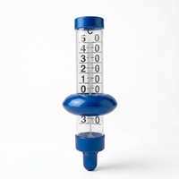 Thermomètre à eau flottant bleu de luxe à lecture précise et résistant, vente directe usine, pour serre avec cordon