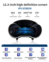Aksesoris Mobil Auto Meter untuk Mercedes Benz C GLC W205 X253 Digital LCD Panel Instrumen Speedometer 2015-2023