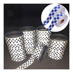 مصنع أخضر برتقالي وردي أزرق أبيض نمط العسل هاي فيز عاكس خياطة على شريط بولي كلوريد الفينيل لسلامة الطريق سترة مرحبا فيس الملابس - Product Image 3