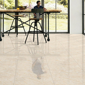 Azulejos de Porcelana Pulida Vistaar Onyx Marrón de 600x600 mm, Aspecto de Mármol, Acabado Brillante, Colección para Pisos Interiores - Product Image 4