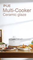 Meilleures ventes, design compact, multicuiseur électrique 600W 1,5L, appareil électroménager, économique, couvercle en verre trempé