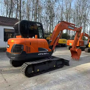 Haute performance Corée célèbre marque Dooosan DX60 pelle hydraulique sur chenilles 6 tonnes pelle d'occasion DX60 en vente à bas prix - Product Image 1