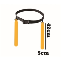 Ceinture de football pliable en PVC de couleur unie avec boutons-pression et 2 drapeaux détachables pour l'entraînement en équipe en extérieur des adultes et des jeunes XXBEAST