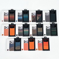 Étui de téléphone portable de luxe au design mat givré pour iPhone 17 Pro Max 17 16 Pro, texture fibre de carbone, coque fine en PC magnétique, orange