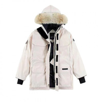 Veste d'expédition canadienne décontractée, qualité originale, grande taille, logo brodé, reversable, duvet d'oie, pour homme