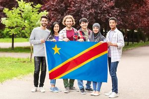 Venta al por mayor nuevo 3x5 pies República Democrática del <span class=keywords><strong>Congo</strong></span> 100% poliéster dos lados impreso bandera Banner - Product Image 3