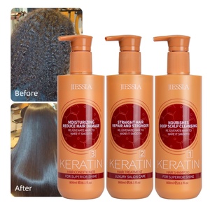 ชุดทรีทเม้นท์เคราตินสำหรับผมหยิก ช่วยยืดผมและฟื้นฟูผมเสีย - Product Image 1