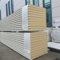 Panneaux sandwich en laine de roche PIR EPS de 50 mm pour les murs des chambres froides - Panneaux muraux intérieurs/extérieurs écologiques