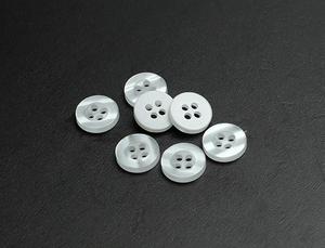 Factory Direct Sale Wide Edge 4 Hole <strong>White</strong> Button Coat Sweater <strong>Shirt</strong> Circular Resin Buttons - Product Image 6