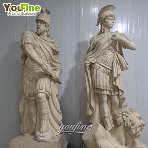 Statue de guerrier romain <span class=keywords><strong>en</strong></span> marbre grandeur nature pour jardin - Product Image 2