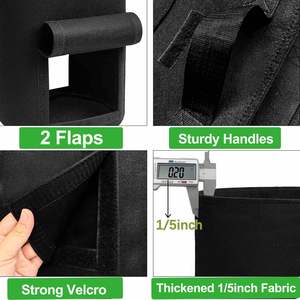 ถุงพลาสติกสำหรับปลูกต้นไม้ในสวนพับได้ความจุ1000มล. ใช้ในสวน - Product Image 3