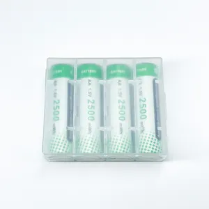 New Arrival Fast High Capacity USB Rechargeable Li-ion Battery AA Lithium Batteries Rechargeable 1.5V 2500mWh Aaa With Type-c