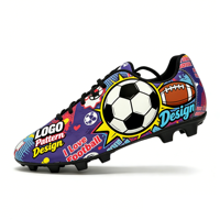 1 Paire de Chaussures de Football Personnalisées OEM pour Enfants et Hommes, Chaussures de Futsal Personnalisées avec Semelle Intérieure en TPU, Chaussures de Football d'Entraînement
