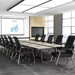 Chaise de bureau de conférence moderne de luxe léger, dossier haut, simple, pivotante, en cuir, chaise de patron avec roulettes, design ergonomique - Product Image 5