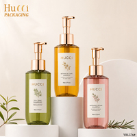 Bouteille de lotion cosmétique en plastique PET personnalisée de 170 ml, flacon pompe pour sérum capillaire, gel douche, shampoing, emballage
