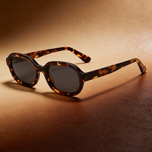 Lunettes de soleil polarisées rétro carrées à petite monture avec verres TAC pour hommes, style urbain, en acétate de haute qualité, personnalisables avec logo, modèle <span class=keywords><strong>2026</strong></span> - Product Image 2