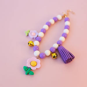 <strong>Graceful</strong> <strong>Pet</strong> Pearl Necklace Flower Dog Bell Necklace Collar - Product Image 5