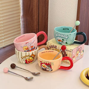 Little Yellow Duck <b>Ceramic</b> <b>Mug</b> 330Ml Cartoon Design With Handle For Home Office Use - Product Image 1