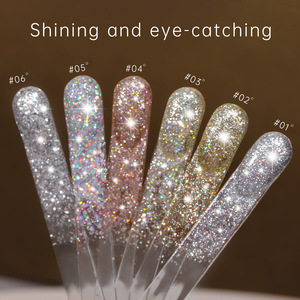 Esmalte de Uñas Brillante de 6 Colores, 15 ml, con Purpurina y Lentejuelas, Semipermanente, UV, Laca, Barniz, Herramienta de Manicura para Salón, Venta al Por Mayor - Product Image 2