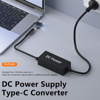90-Grad-PD-65W-DC-Buchse zu USB-Typ-C-Stecker Stromadapter Konverter 5525 5521 4011 zu USB-C-Ladeadapter für Laptops und Smartphones