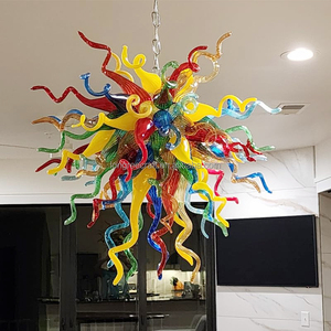 Luminaire LED Moderne Multicolore en <span class=keywords><strong>Verre</strong></span> Soufflé à la Main, Lustre, Lampe Murano, Luminaire Suspendu pour la Maison - Product Image 5
