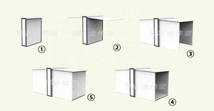WELLCAMP Maison de camping extensible de 20 m², maison préfabriquée modulaire en conteneur, dortoir temporaire pour travailleurs, logement d'urgence et de villégiature - Product Image 5