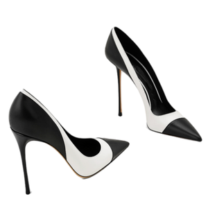 Escarpins de soirée patchwork personnalisés à talons hauts, grande taille 47, pour femmes, multicolores, à talon aiguille, pour pieds larges - Product Image 6