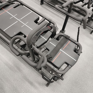 Reformer de Pilates Profesional Extra Ancho de Aluminio Negro, Máquina Reformer Comercial para Ejercicios de Core, <span class=keywords><strong>en</strong></span> <span class=keywords><strong>Venta</strong></span> - Product Image 6