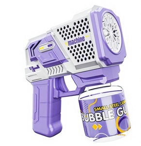 Pistola de Burbujas de Plástico ABS de 12 Agujeros, Totalmente Automática, con Luces, Eléctrica, Funciona con Pilas AA, Incluye Líquido para Burbujas, para Niños de 2 a 14 Años - Product Image 6