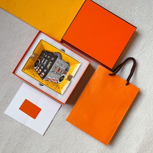 Luxury American Style Square Smokeless <b>Ashtray</b> and Cigar Dish Set Portable Porcelain Ceramic Box with Custom Logo - Product Image 2