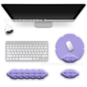 Sanxing Silicone <b>Mouse</b> <b>Pad</b> With Wrist Rest Irregular Shape For Office Use <b>Keyboard</b> Support - Product Image 1