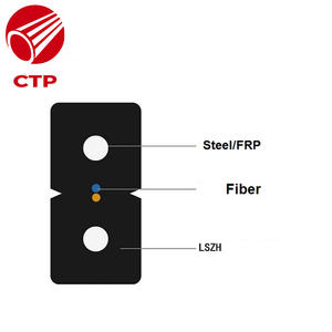 Cable de Fibra Óptica Monomodo FTTH para Interiores, Buen Precio, 10 Conductores, Cable de Bajada, Certificado CCC - Product Image 2