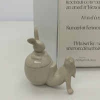 Nordique Art déco pâques glaçure lapin pot en céramique décor à la maison cuisine pot de rangement