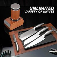 2025 cuisine Portable diamant Mini rouleau aiguiseur de couteaux ensemble Angle fixe professionnel couteau à rouler Kit d'affûtage avec Angle