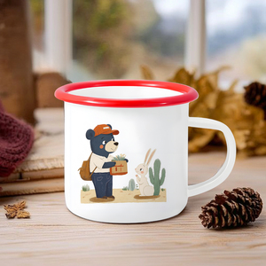 Commande en gros EffiPrint livraison directe tasses en céramique travailleur <span class=keywords><strong>social</strong></span> cadeaux d'appréciation pour le <span class=keywords><strong>personnel</strong></span> collègue employé émail tasse à café - Product Image 1