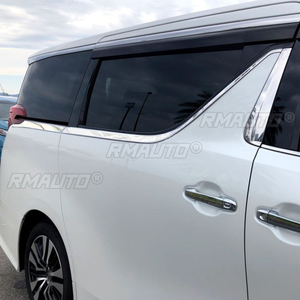 Pour Toyota Alphard Série 30 2015-2020, garnitures de fenêtre en acier inoxydable, bandes décoratives, bande de protection décorative pour cadre de porte - Product Image 3