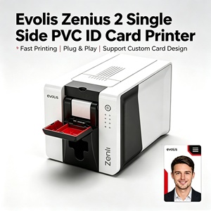 เครื่องพิมพ์บัตรพีวีซี Evolis Zenius 2 กึ่งอัตโนมัติ แบบพิมพ์ด้านเดียว ความละเอียด 300DPI ระบบความร้อน สำหรับพิมพ์บัตรพนักงาน บัตรสมาชิก และบัตรต่างๆ - Product Image 1