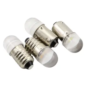 6V 12V 24V 0.5W BA9s E10 thiết bị bóng đèn ánh sáng warmwhite 3000K Mini BA9s thiết bị đèn