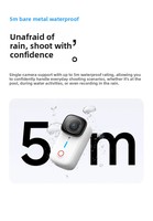 Caméra d'action étanche SJ10 de 2,0 pouces, format pouce, sans panoramique 360°, pour motos et enregistrement en extérieur