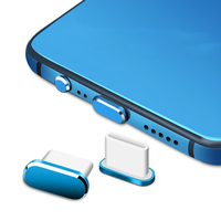Puerto de datos tipo C Enchufe antipolvo USB Puerto de carga para teléfono móvil Agujero de alimentación Enchufe antipolvo de metal