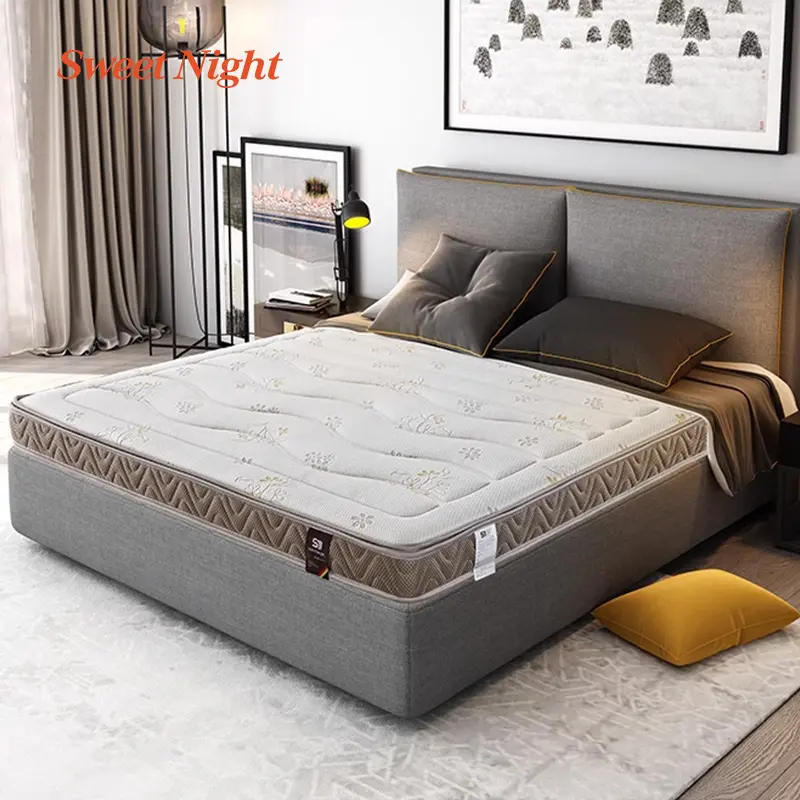 Sleepwell pressione dei prezzi per alleviare il materasso a molle per la cura del sonno vendita calda letto materasso stella hotel pocket materasso a molle