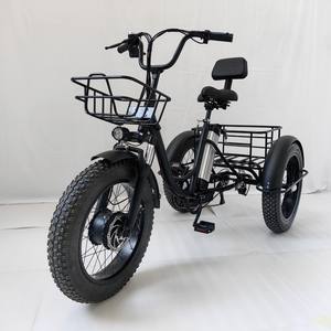 Tricycle électrique à pédales à pneus larges de 24 pouces, moteur avant, pour neige, batterie au lithium, vente en gros, best-seller transfrontalier - Product Image 3