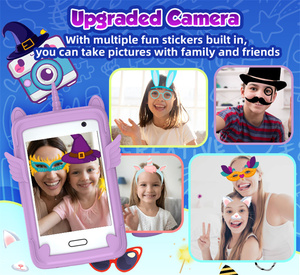 Téléphone pour Enfants A17, Jouet pour Tout-Petits Filles Garçons de 3 à 12 <span class=keywords><strong>Ans</strong></span>, avec Appareil Photo, Peinture, Meilleurs Cadeaux d'<span class=keywords><strong>Anniversaire</strong></span> pour Enfants - Product Image 3