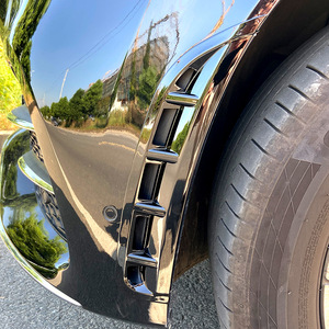 Mercedes-Benz GLE W167 C167 2019-2023 AMG Front Bumper Air Intake Wind Blade Piano Black ABS Exterior Modification - Product Image 4