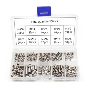 OKYN251030-47 Kit de Surtido de Tornillos de Máquina de Cabeza Plana de Acero Inoxidable 304 para Muebles y Electrónica - Product Image 1