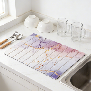 Shower Style Floor <strong>Best</strong> Quality Quick Dry Made of <strong>Stone</strong> Modern Diatomite Foldable Non-Slip <strong>Bath</strong> <strong>Stone</strong> <strong>Mat</strong> for Bathroom - Product Image 5