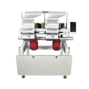 Yonthin Fabrik Preis RCM-1502 Auto Computerized Cap T Shirt Stick maschine 2 Köpfe