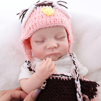 Poupée Bébé Reborn en Silicone Yeezwood de 43 cm, Jouet Réaliste et Tendance pour Enfants, Poupée Bébé en Silicone Véritable pour Fille